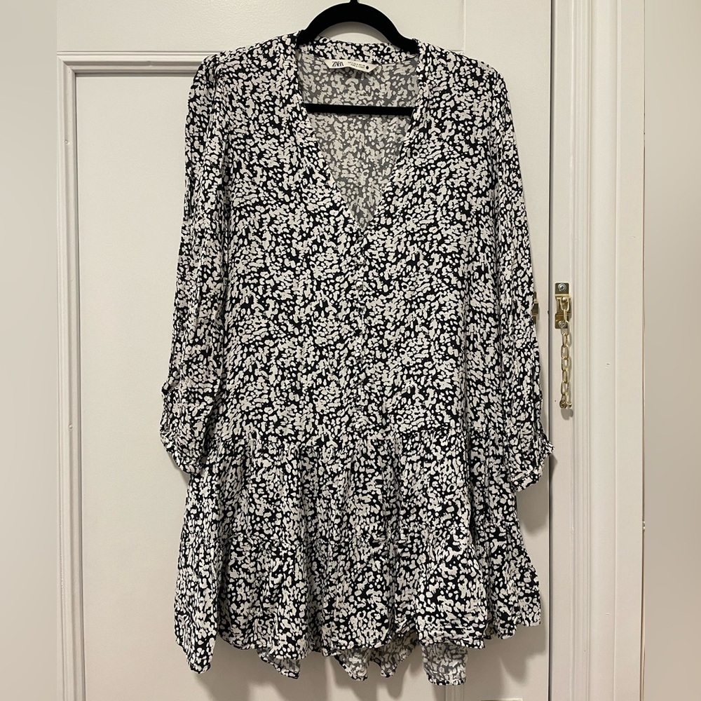Zara Printed Mini Dress